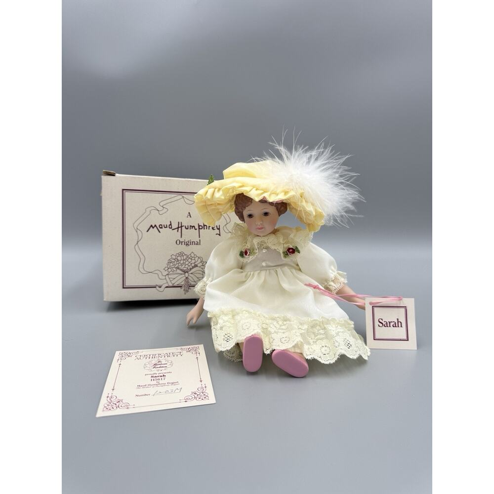 Vintage 1991 Maud Humphrey Bogart Sarah Miniature 7 Inch Doll Hamilton Gifts